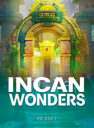 ปกเกมสล็อต Incan Wonders ค่าย PG Soft ประตูหินโบราณในป่าสีเขียว ในหน้าแรก