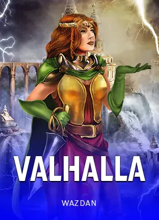 ปกเกมสล็อต Valhalla ค่าย Wazdan นักรบหญิงเทพนอร์สกลางสายฟ้า ในหน้านี้