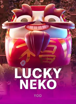 ปกเกมสล็อต Lucky Neko ค่าย YGG แมวนำโชคสีแดงสวมชุดจีน ในหน้านี้